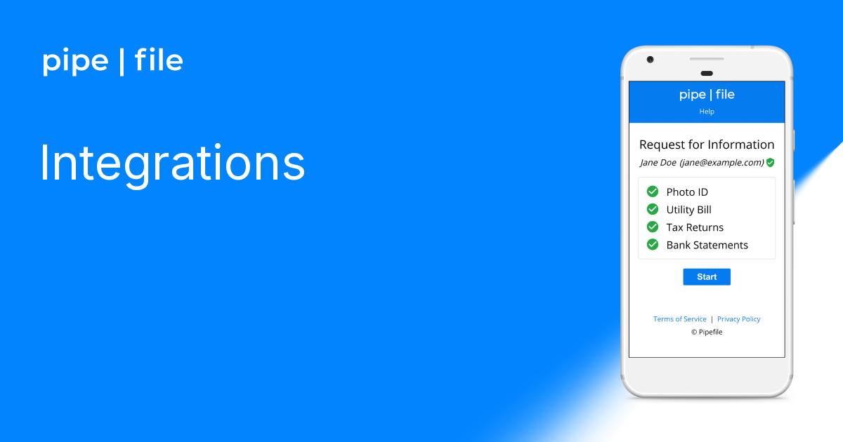 Integrations | Pipefile